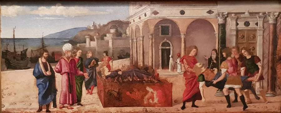 Los funerales de Marco Plauto y Orestila - Cima da Conegliano