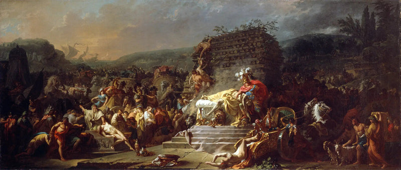 Las Exequias de Patroclo - Jacques-Louis David