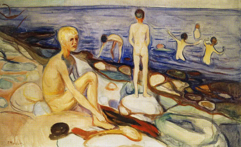 Los chicos bañándose - Edvard Munch