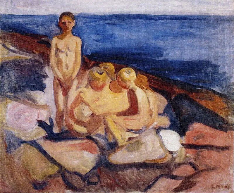 Los chicos bañándose - Edvard Munch
