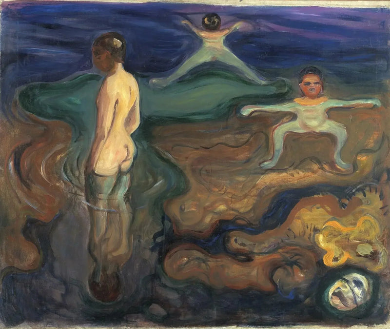 Los chicos bañándose - Edvard Munch