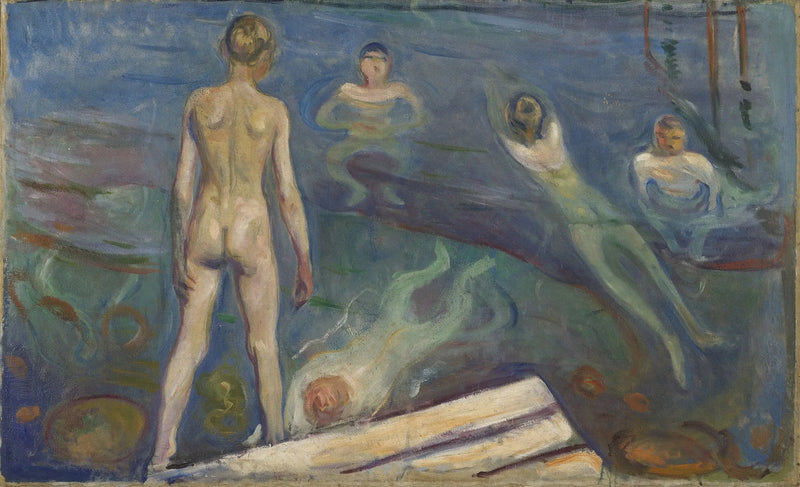 Los chicos bañándose - Edvard Munch