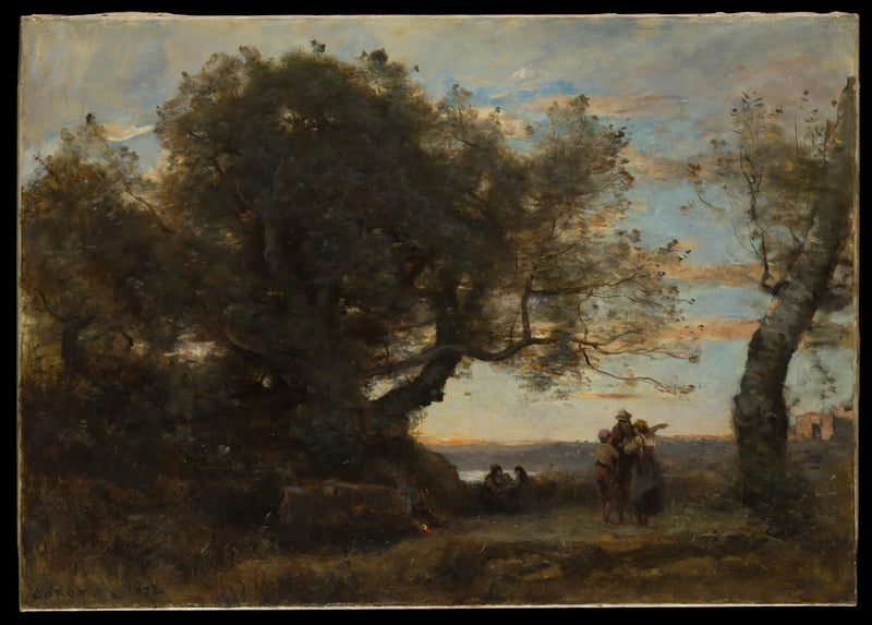 Los Gitanos - Jean-Baptiste Camille Corot