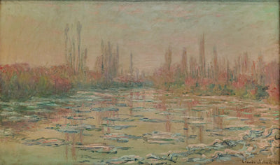 Reproduction du tableau « Les Glaçons - Claude Monet » par Alpha Reproduction en peinture à l’huile