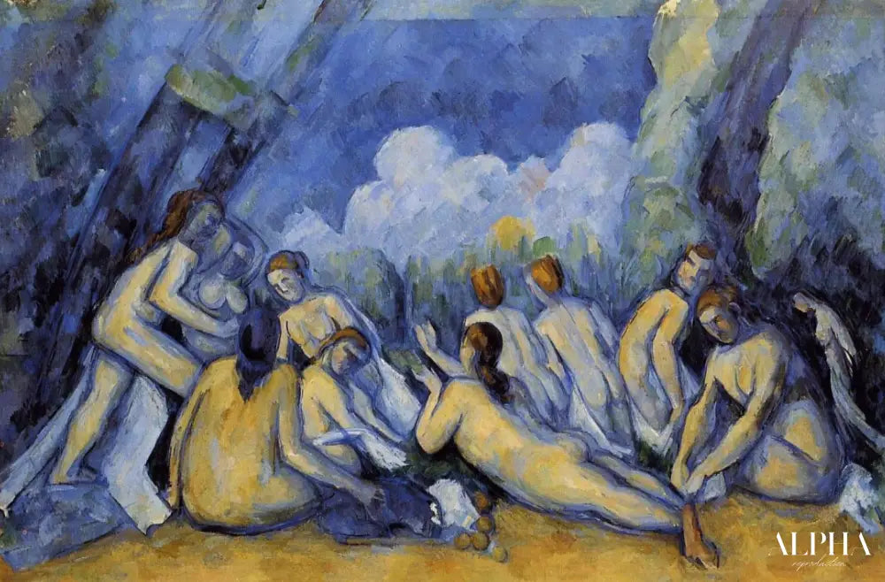 Les grands bains - Paul Cézanne - Reproductions de tableaux et peintures haut de gamme