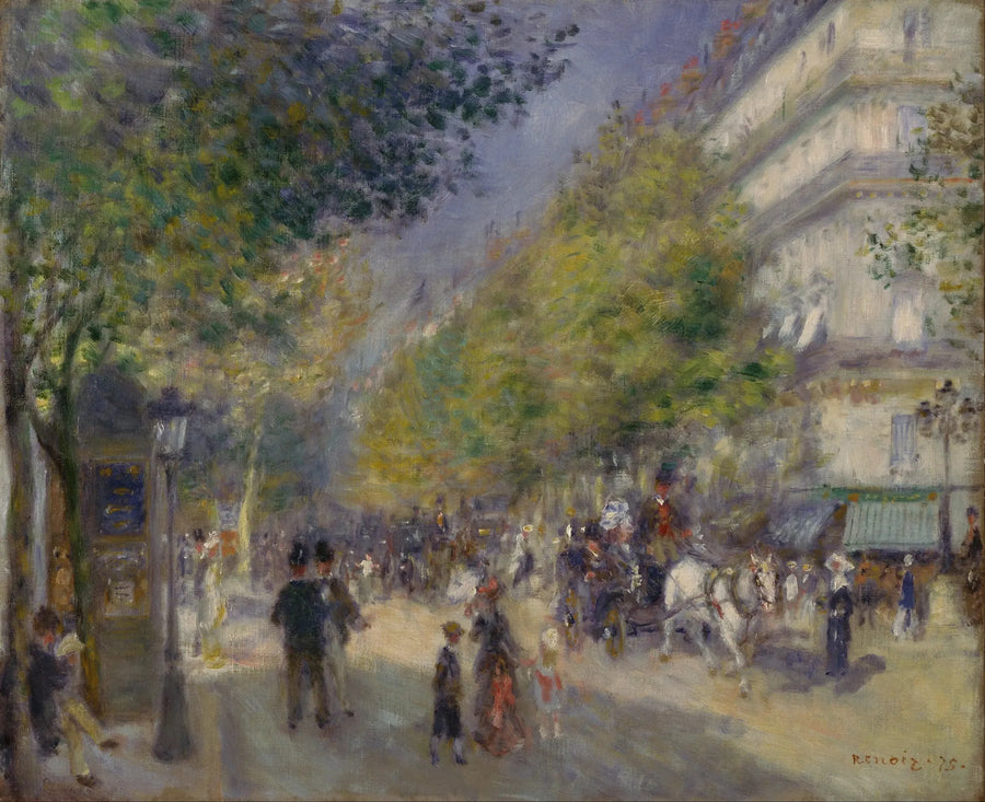 Los Grandes Bulevares - Pierre-Auguste Renoir