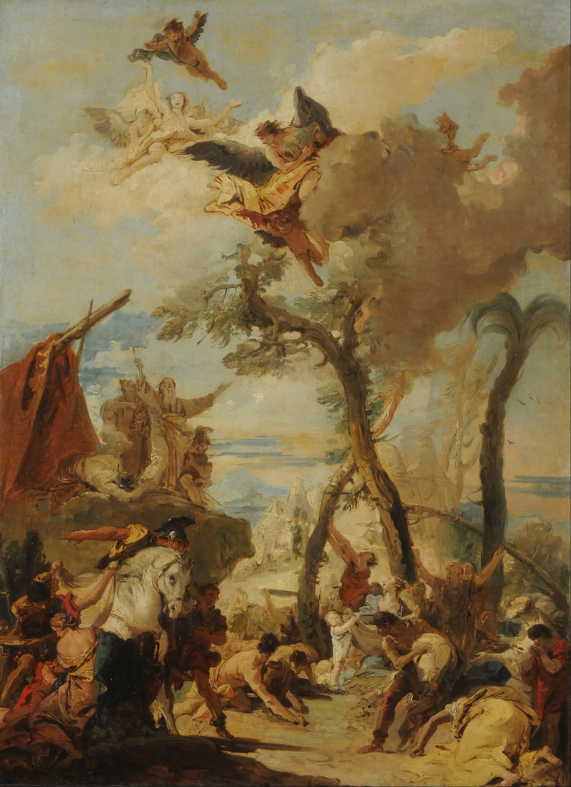 Los hebreos recogiendo el maná en el desierto - Giovanni Battista Tiepolo