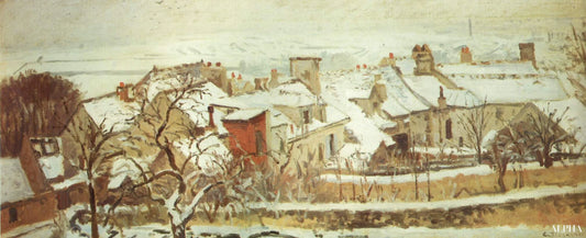 Les hivers - Camille Pissarro - Reproductions de tableaux et peintures haut de gamme