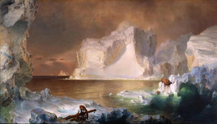 Los Icebergs - Frederic Edwin Church