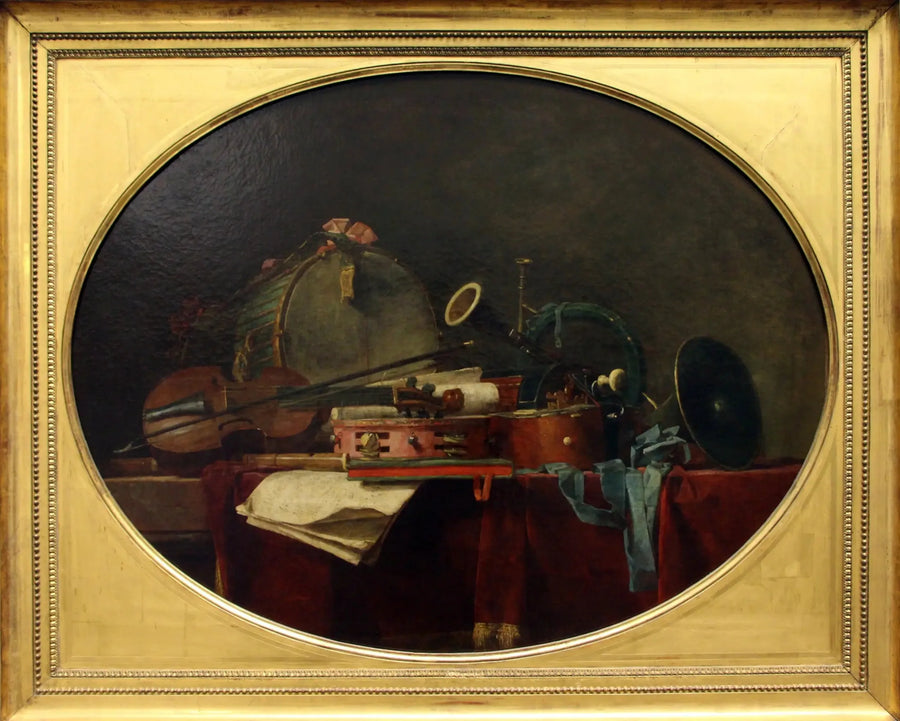 Los instrumentos de la música civil - Jean Simeón Chardin