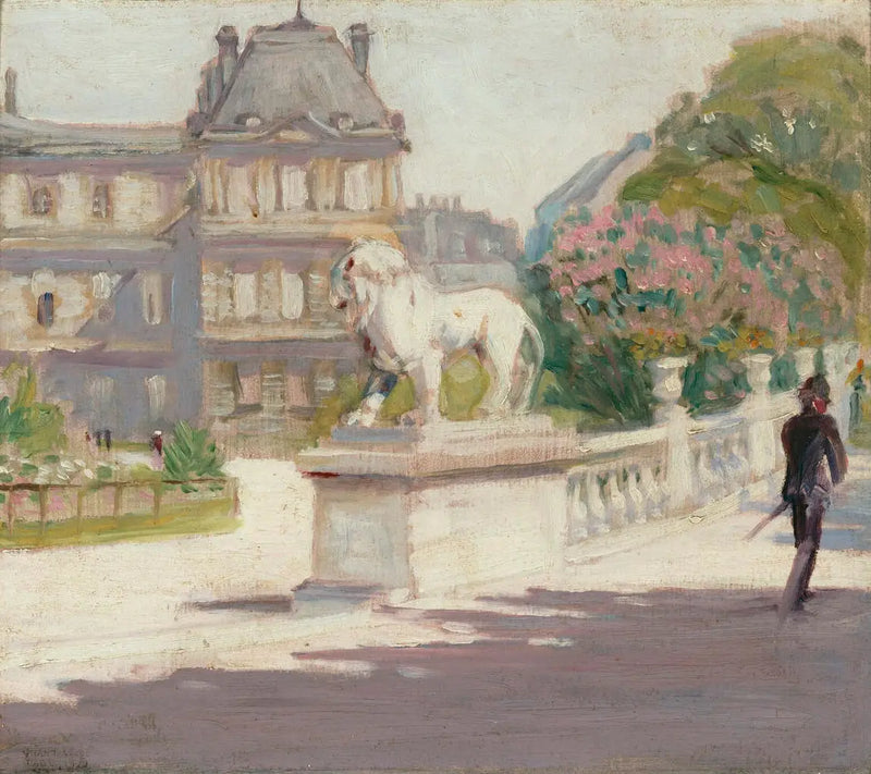 Los jardines de Luxemburgo - Grant Wood