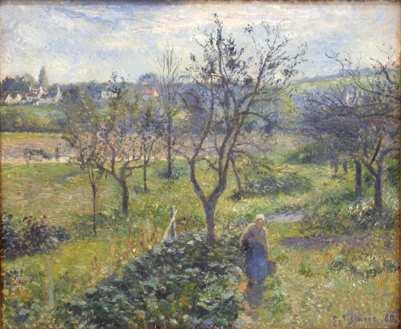 Los Jardines de Valhermeil, Auvers-sur-Oise - Camille Pissarro