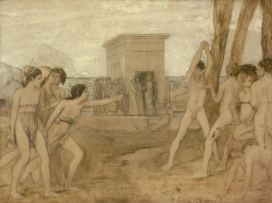 Las jóvenes espartanas desafían a los chicos - Edgar Degas