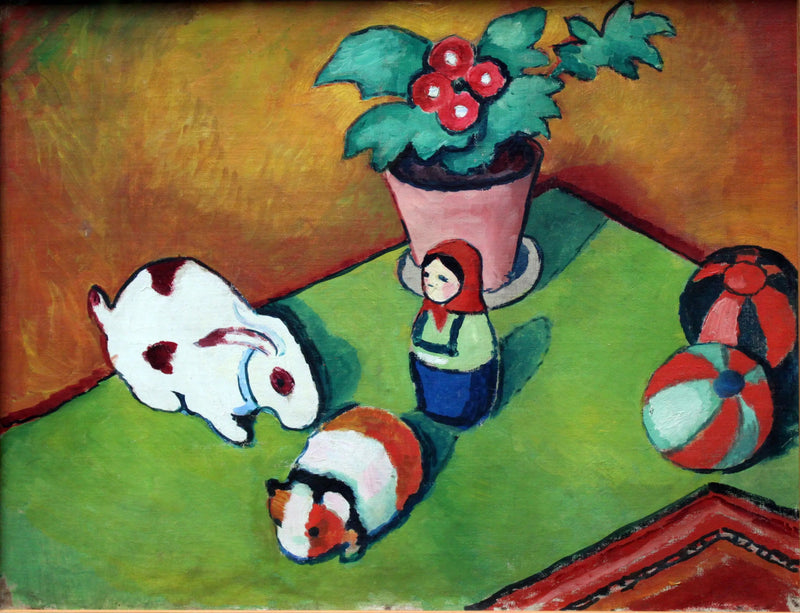 Los juguetes del pequeño Walter - August Macke