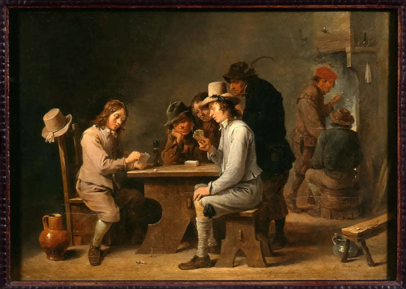 Los jugadores con cartas - David Teniers el Joven