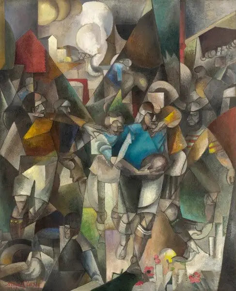 Los jugadores de fútbol - Albert Gleizes