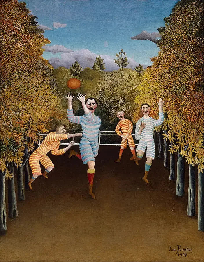 Los jugadores de fútbol - Henri Rousseau