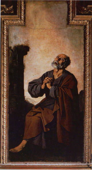 Las lágrimas de san Pedro - Francisco de Zurbarán
