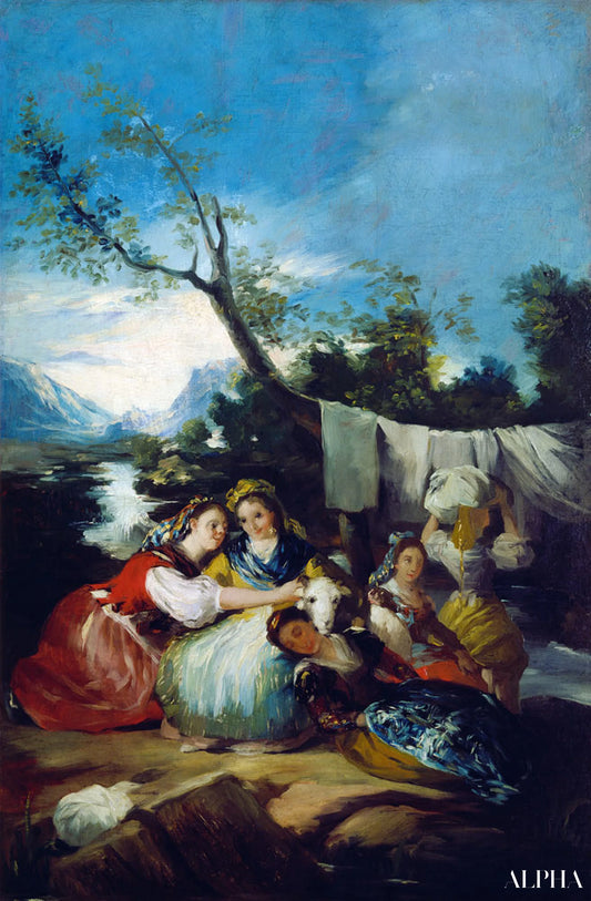 Les lavandières - Francisco de Goya - Reproductions de tableaux et peintures haut de gamme