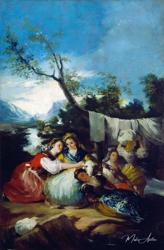 Les lavandières - Francisco de Goya - Reproductions de tableaux et peintures haut de gamme