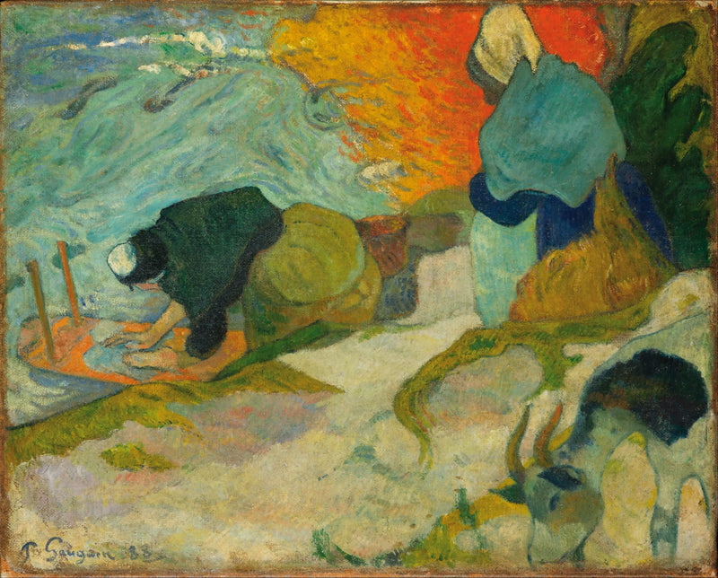 Las Lavadoras en Arles - Paul Gauguin