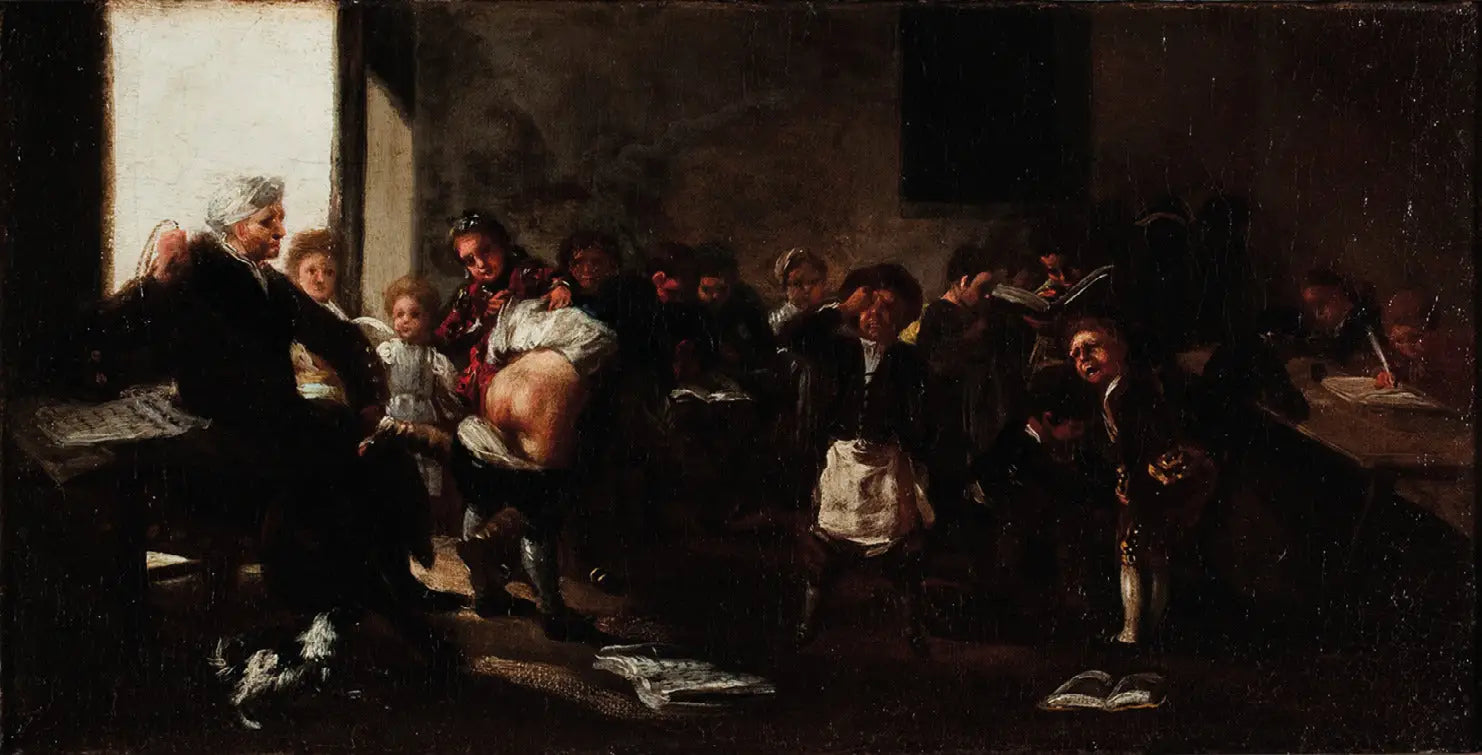 Les Leçons entrent dans le sang - Francisco de Goya image 1 copie de tableau peinte à la main