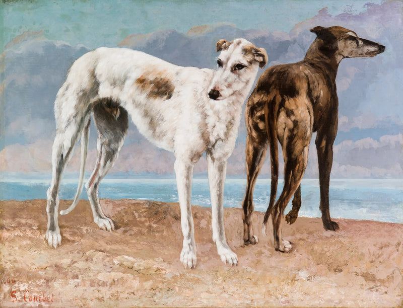 Los galgos del conde de Choiseul - Gustave Courbet