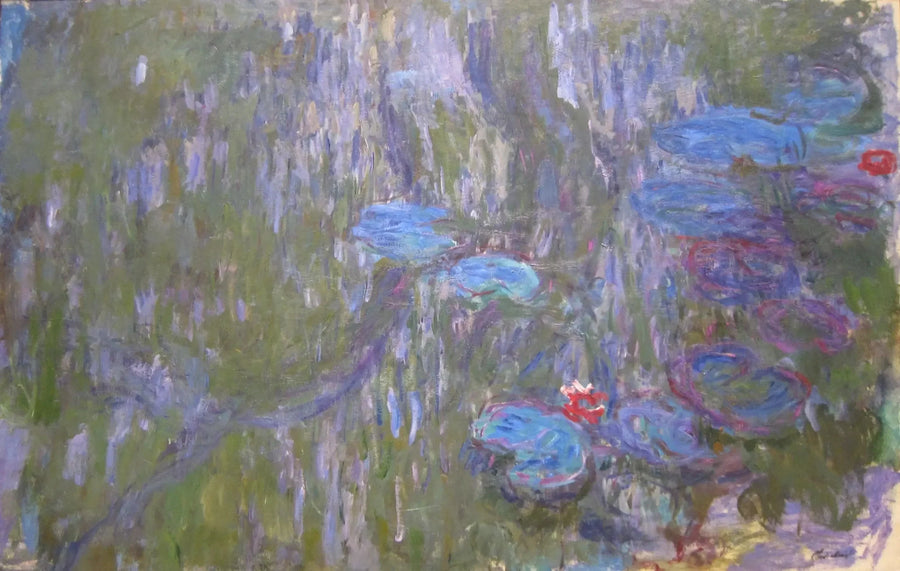 Los lirios de agua, los reflejos de los sauces llorones - Claude Monet