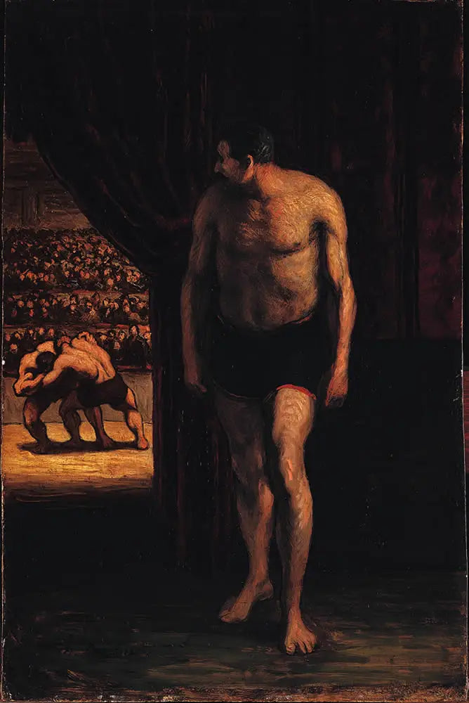 Los luchadores - Honoré Daumier