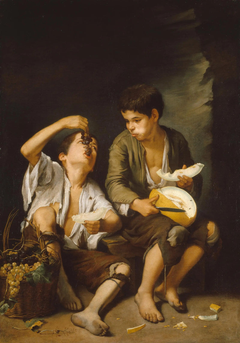Los comedores de melón y uvas - Bartolomé Esteban Murillo