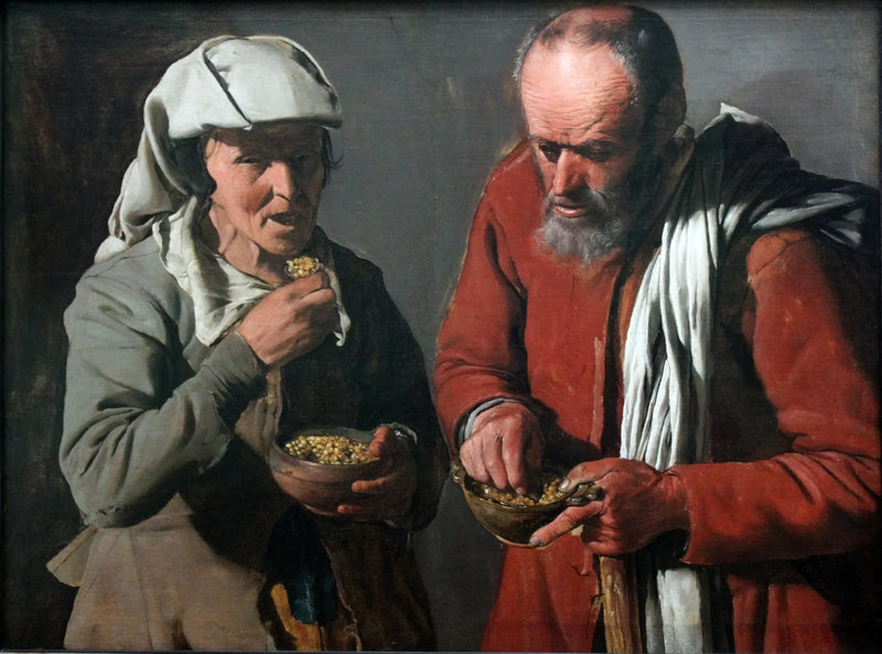 Los comedores de guisantes - Georges de La Tour