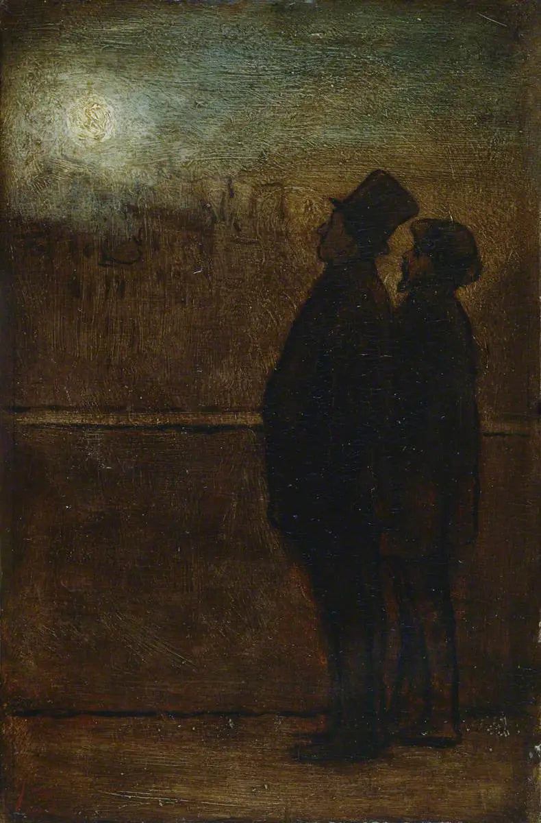 Los caminantes de la noche - Honoré Daumier