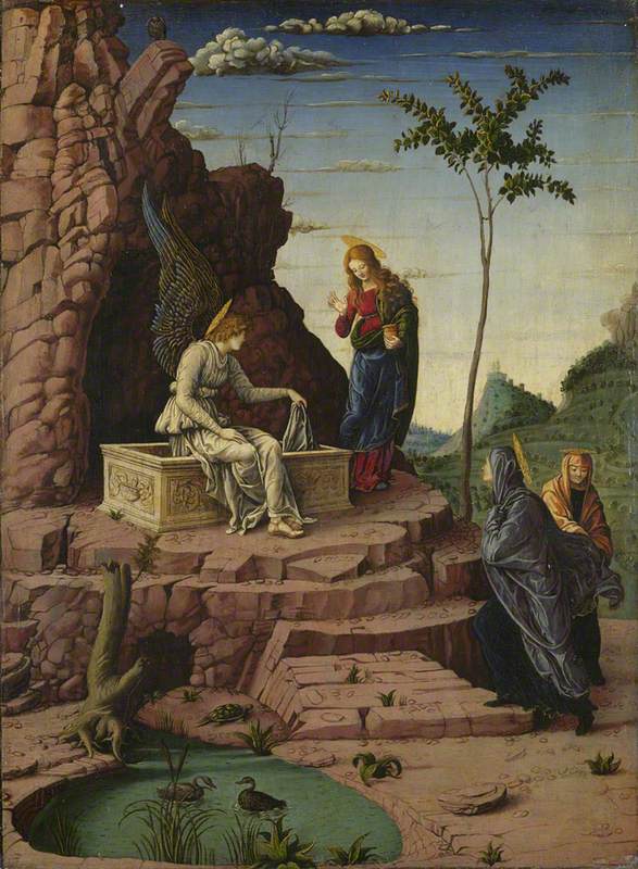 Las Marías en el Sepulcro - Andrea Mantegna