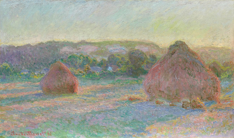 Los trigos (final del verano) - Claude Monet
