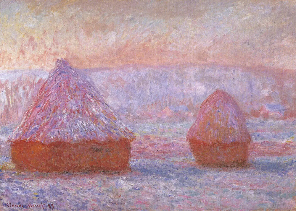 Les Meules, Giverny, effet du matin - Claude Monet image 1 reproduction réalisée par Alpha Reproduction