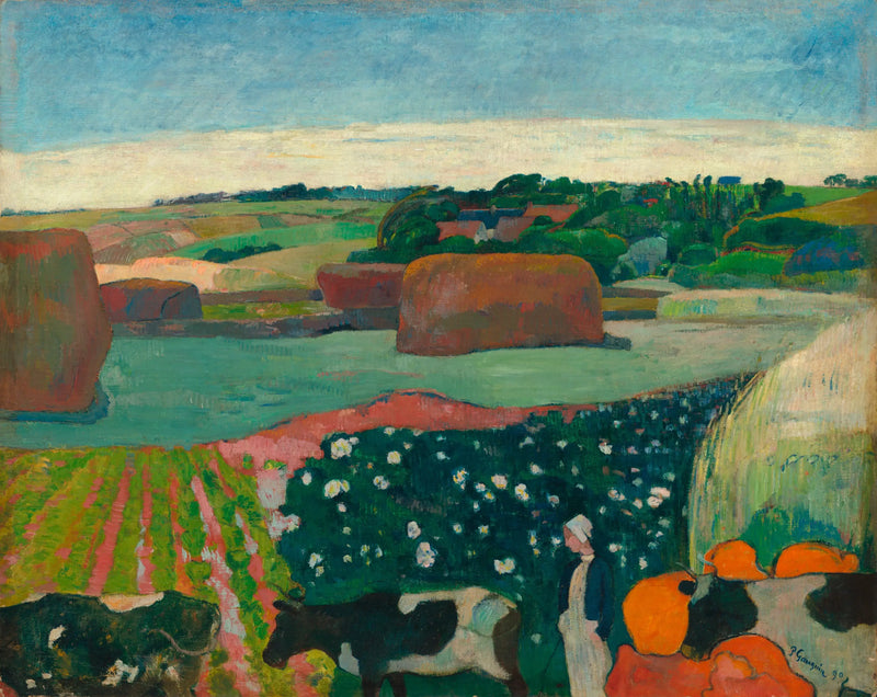 Los molinos o El campo de patatas - Paul Gauguin