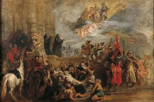 Los milagros de san Benito - Eugène Delacroix