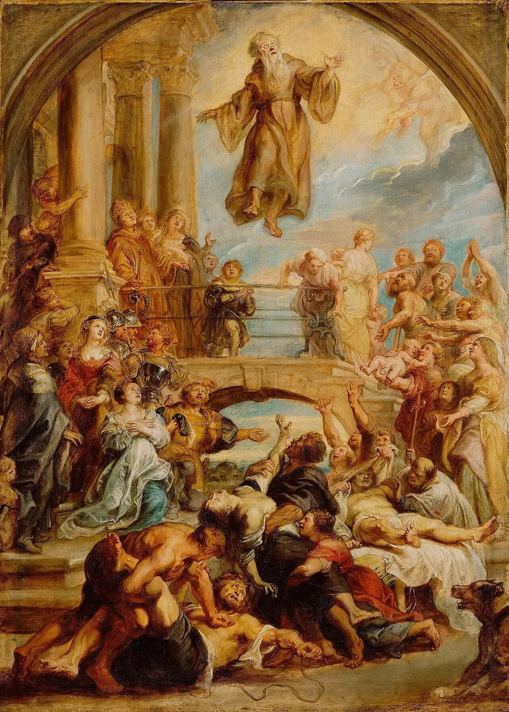 Les miracles de saint François de Paule - Peter Paul Rubens image 1 copie peinte à la main à l’huile