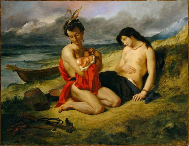 Los Natchez - Eugène Delacroix