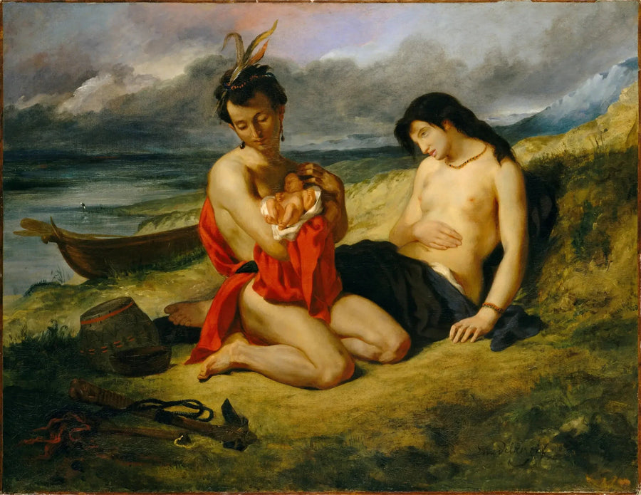 Los Natchez - Eugène Delacroix