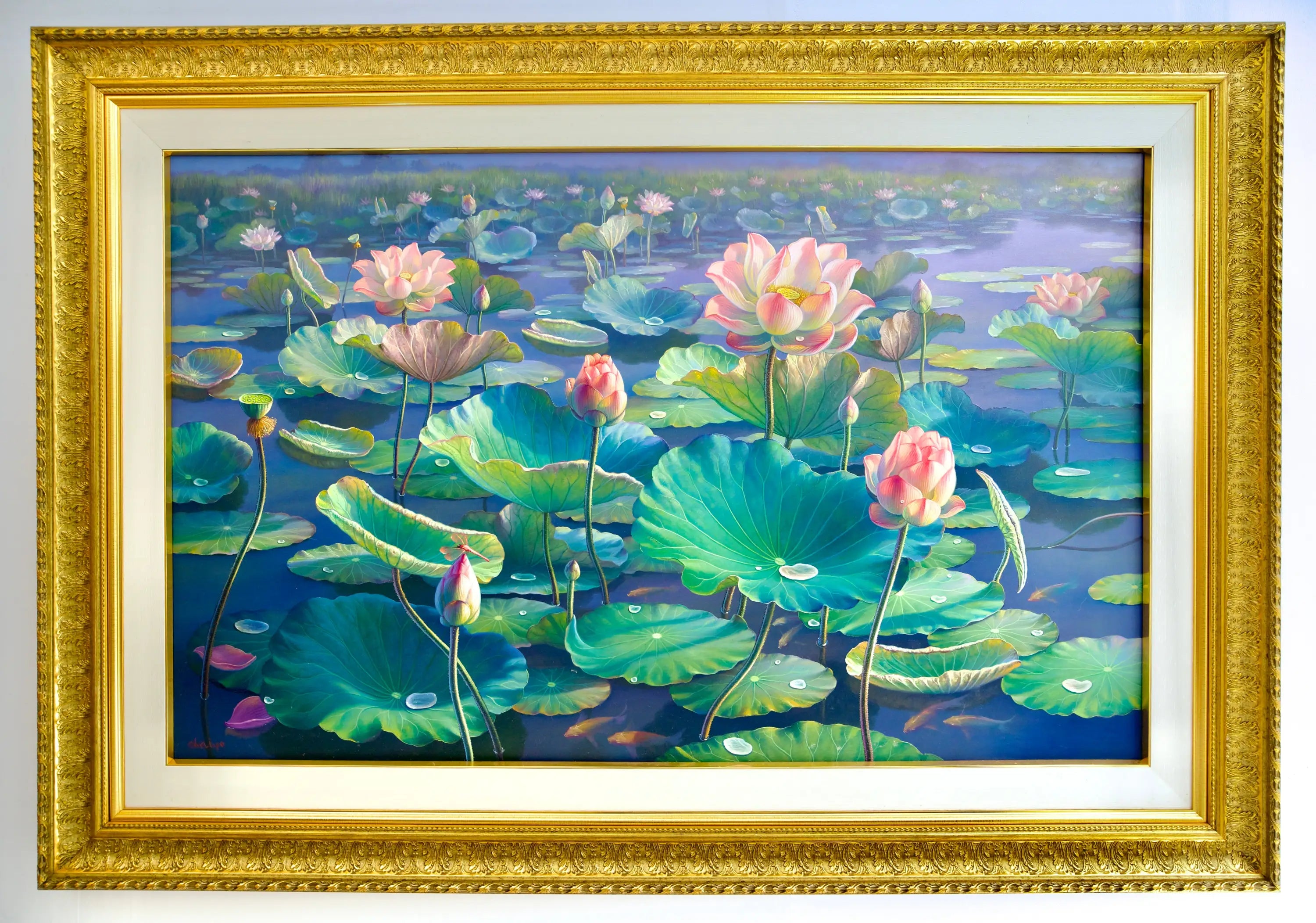 Les Nénuphars II | 160 x 100 cm Reproductions de tableaux à la peinture à l’huile