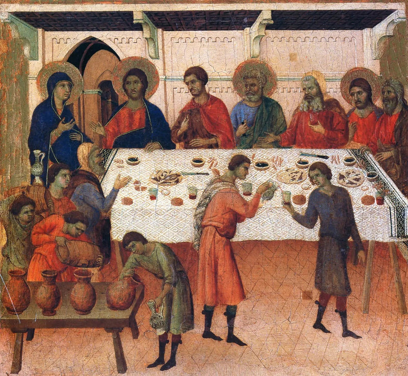 Las Bodas de Caná - Duccio di Buoninsegna