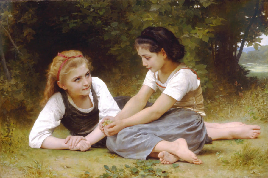 Las Avellanas - Bouguereau