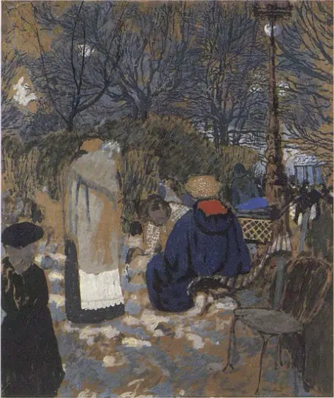 Las nodrizas en la plaza de los Batignolles - Édouard Vuillard
