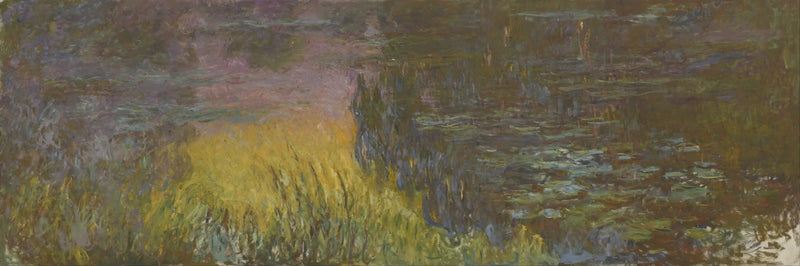 Los Nenúfares: Sol poniente - Claude Monet