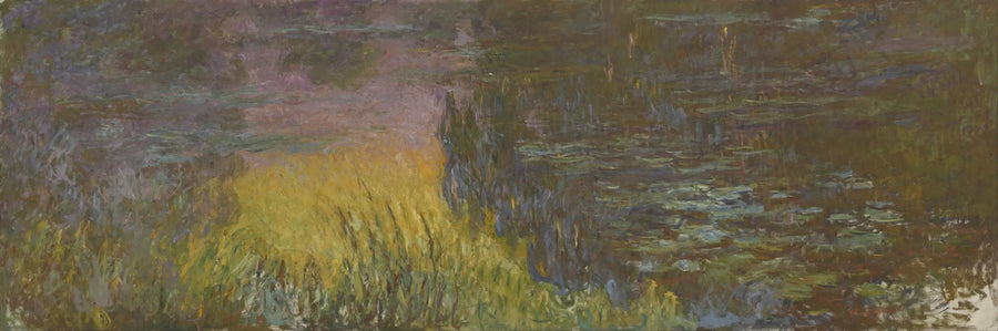 Los Nenúfares: Sol poniente - Claude Monet