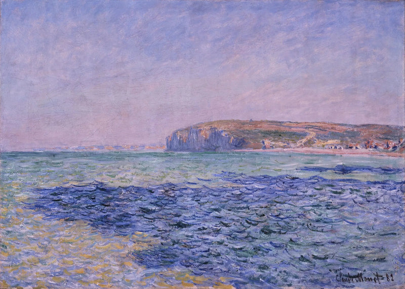 Las sombras sobre el mar, los acantilados de Pourville - Claude Monet