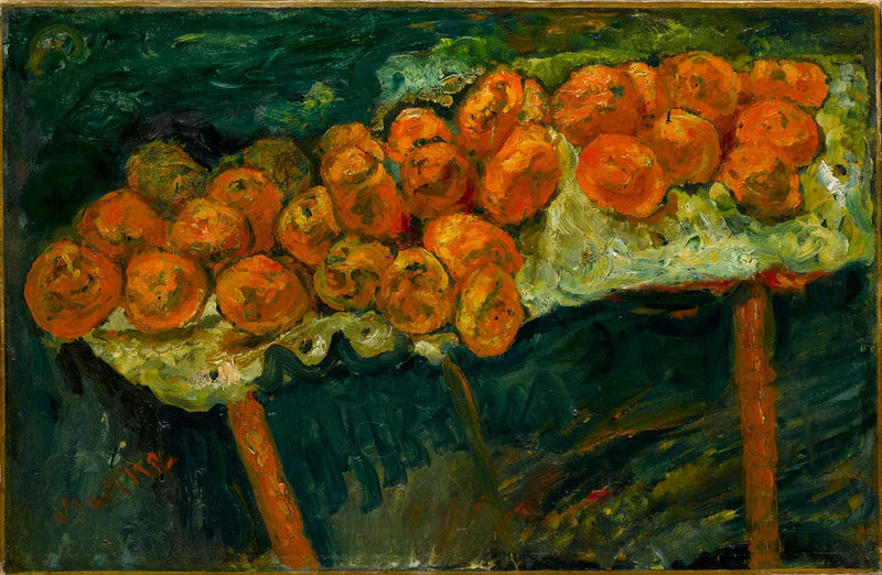 Las naranjas sobre fondo verde - Chaim Soutine