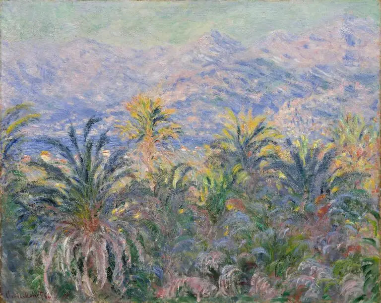 Las palmeras en Bordighera - Claude Monet