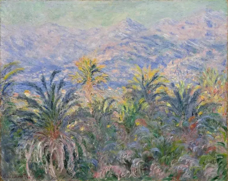 Las palmeras en Bordighera - Claude Monet